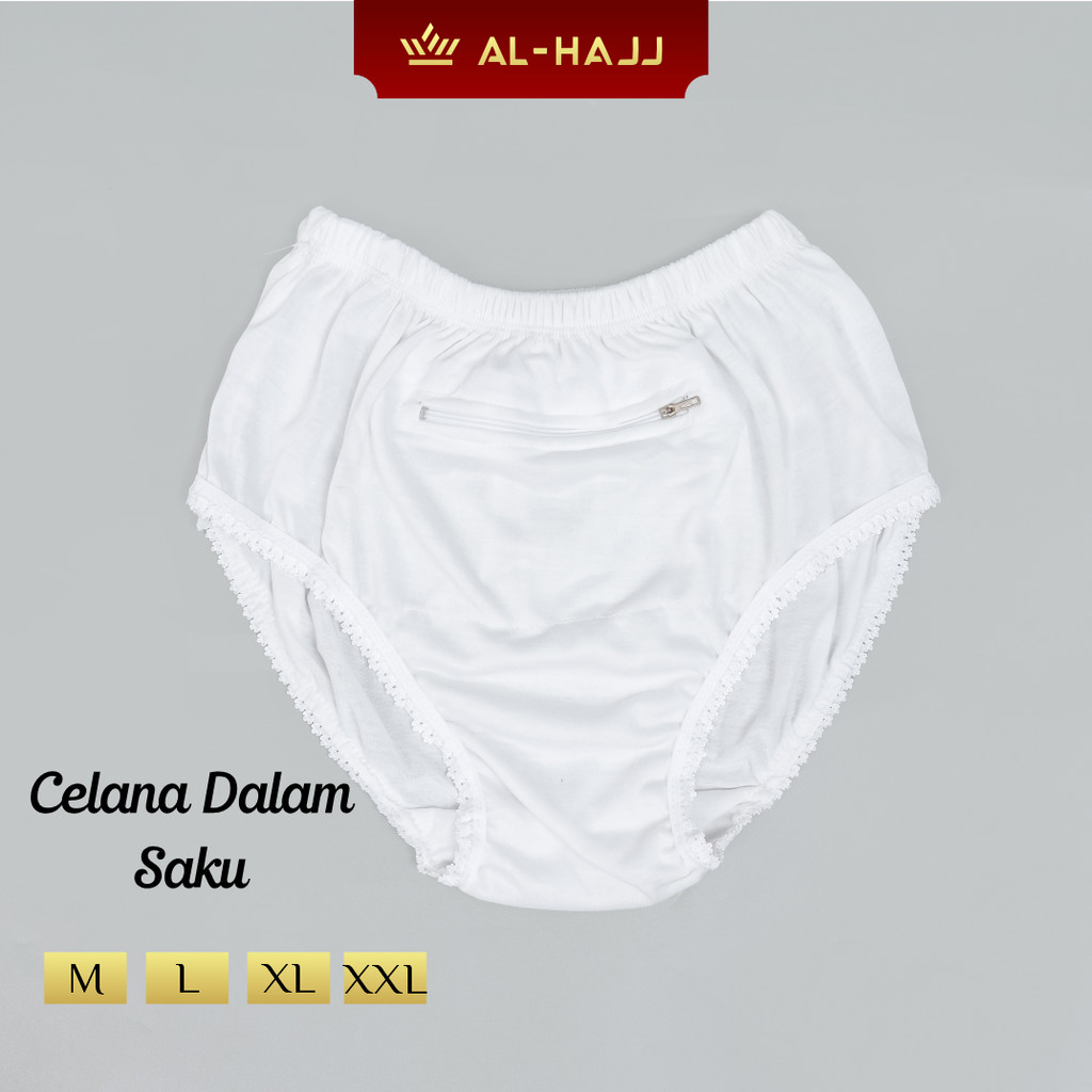 AL HAJJ Perlengkapan Haji dan Umroh Celana Dalam Wanita Saku