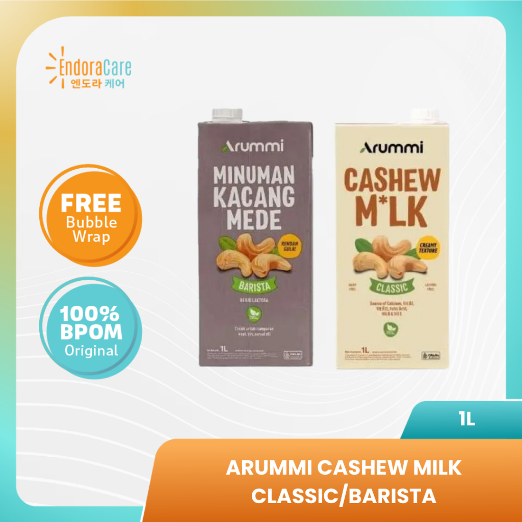 

ARUMMI Cashew Milk Minuman Kacang Mede Classic / Barista 1 Liter