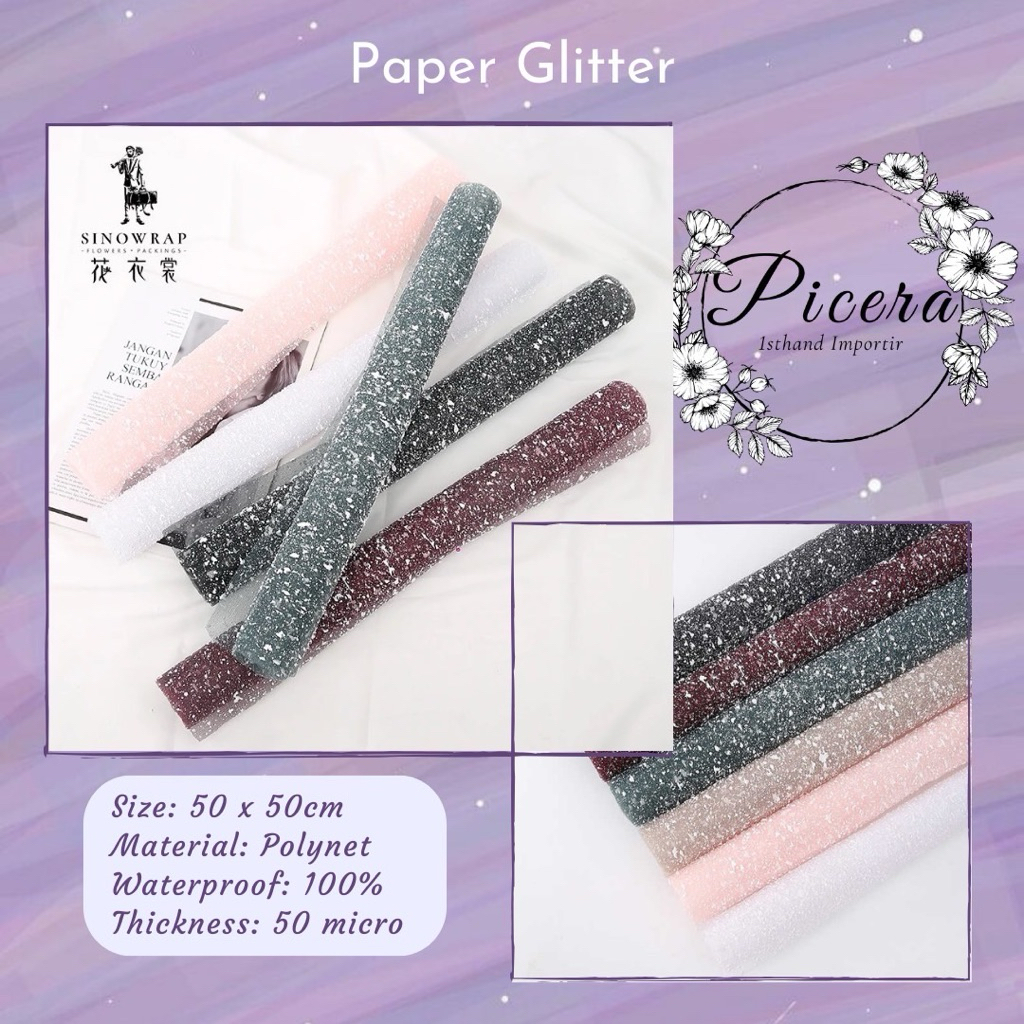 

[5 LEMBAR] Tile Salju Snow Mesh PREMIUM GRADE A Polynet Kertas Wrapping Bungkus Pembungkus Bouquet Bunga Jaring Bucket Buket Tebal