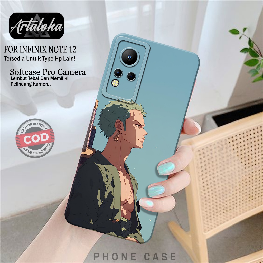 Case Hp Infinix Note 12 Fashion Case Anime Softcase Infinix Note 12 Silikon TPU Pro Camera Casing In