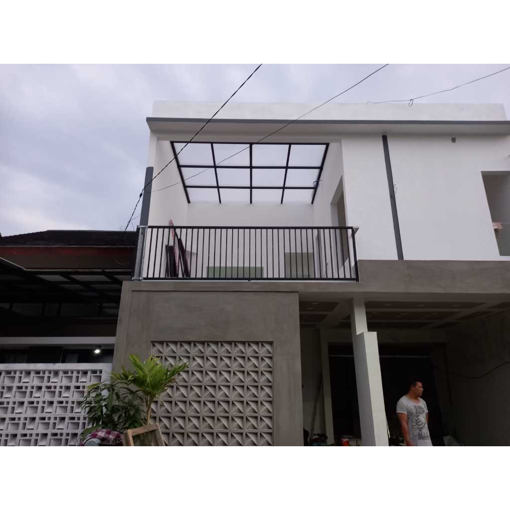 Kanopi balkon lantai 2 / kanopi teras