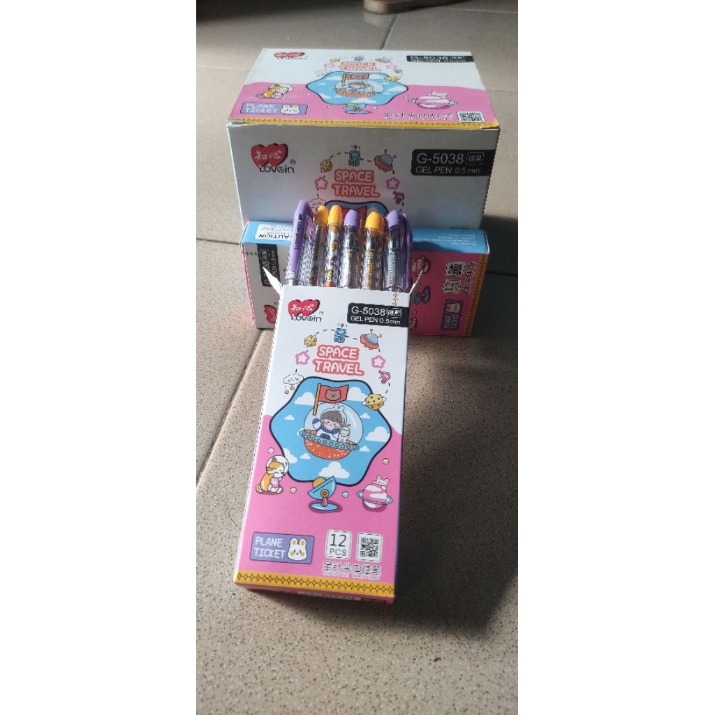 

Ballpoint gell/ pen gel lovein ZHI XIN 12 pcs/1pack pen zhi xin