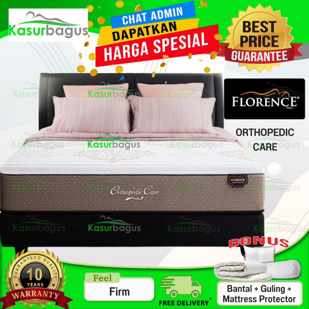 Florence Kasur Springbed Orthopedic Care - Full Set 180x200