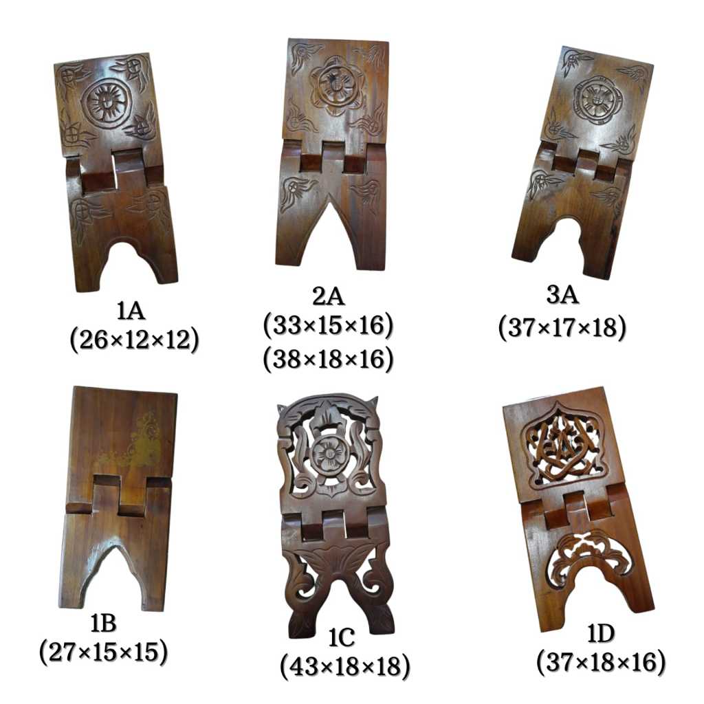 Rekal Al-Qur'an - Tatakan Al-Qur'an - Dudukan Al-Qur'an - Meja Al Qur'an Lipat - Alas Al-Qur'an
