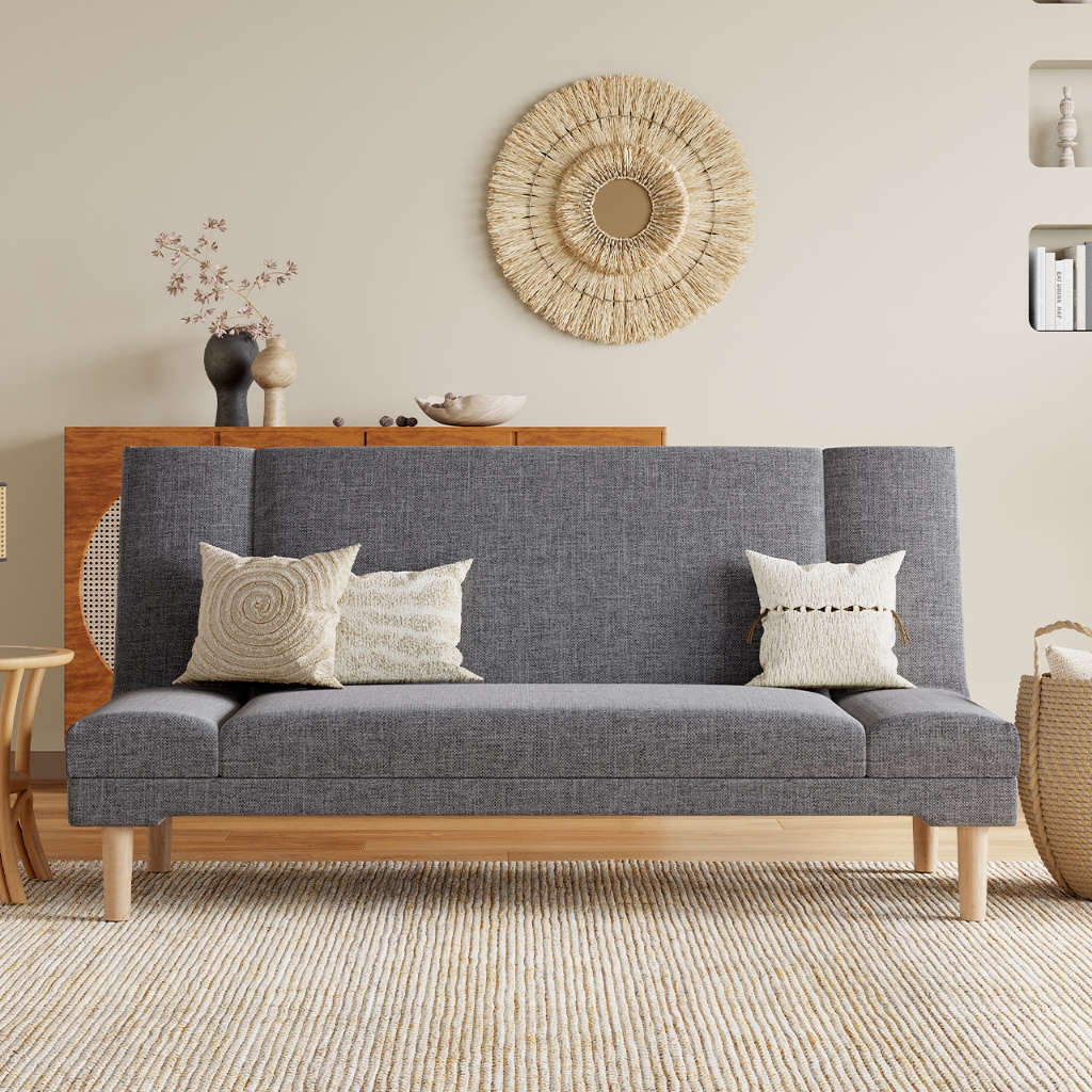 Avenco Sofa Bed Lipat Klasik/Classic Foldable Sofa Bed 3 Sudut Sandaran Dapat Diatur Desain Ergonomi