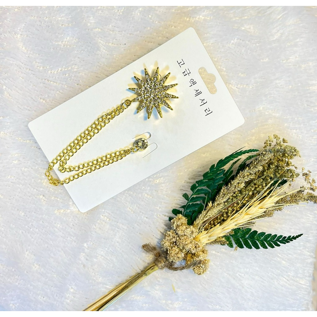 Bros rantai premium/bros rantai wanita terbaru/bros rantai kebaya/bros rantai hijab terbaru 2025