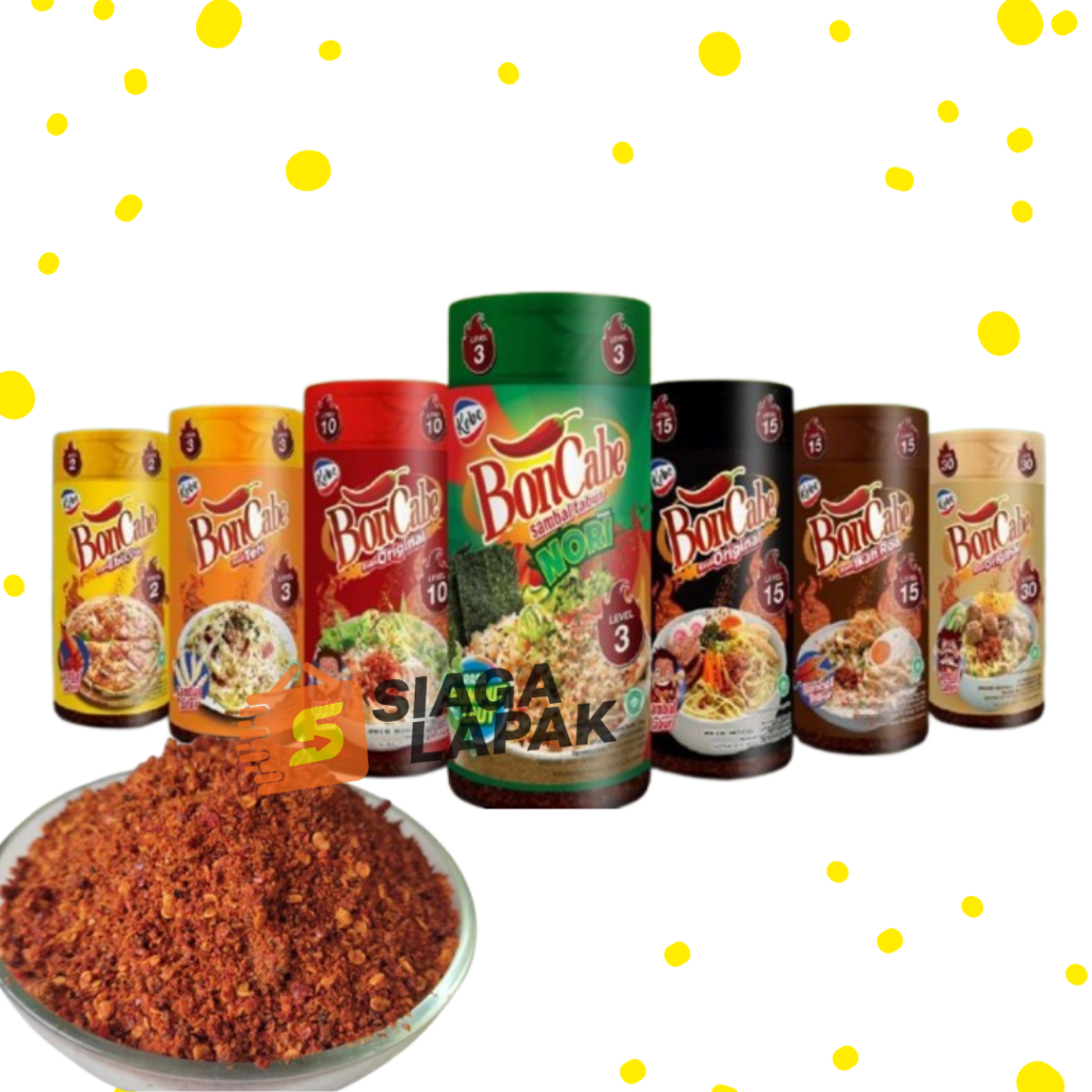 

BonCabe Cabai Tabur 1 BOTOL 25/30/35gr Bubuk Cabe Kobe Original [BELI BANYAK LEBIH MURAH]