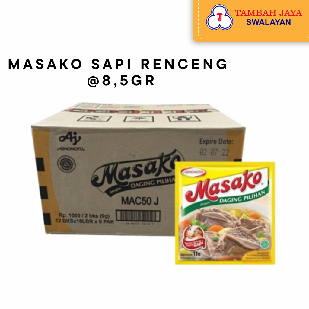 

MURAHH!! Masako Sapi Renceng 1dus 8,5gr 12bgkusx10lmbr