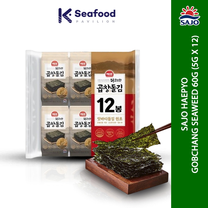 

SAJO HAEPYO Gobchang Seaweed 60g (5g x 12)