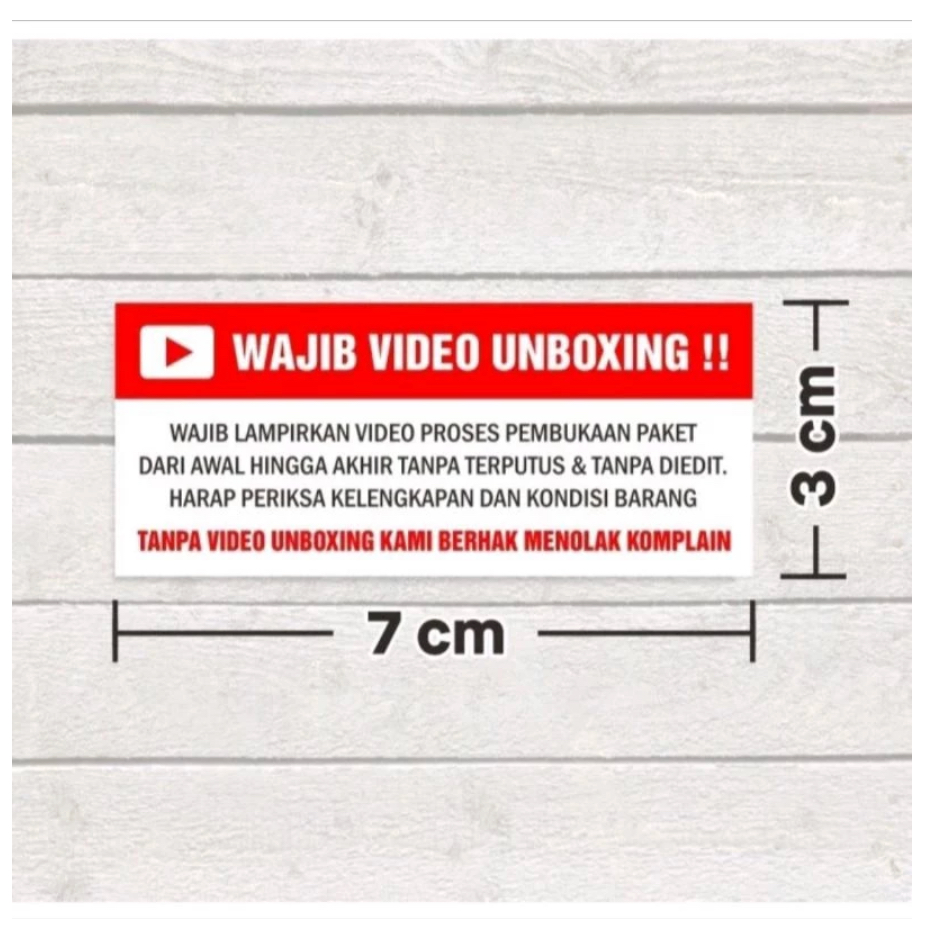 

STIKER WAJIB UNBOXING ROLL ISI 500 PCS VIDEO FRAGILE STICKER FW