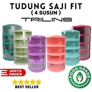 TUDUNG SAJI 4 TINGKAT POLOS / TUDUNG SAJI 4 SUSUN