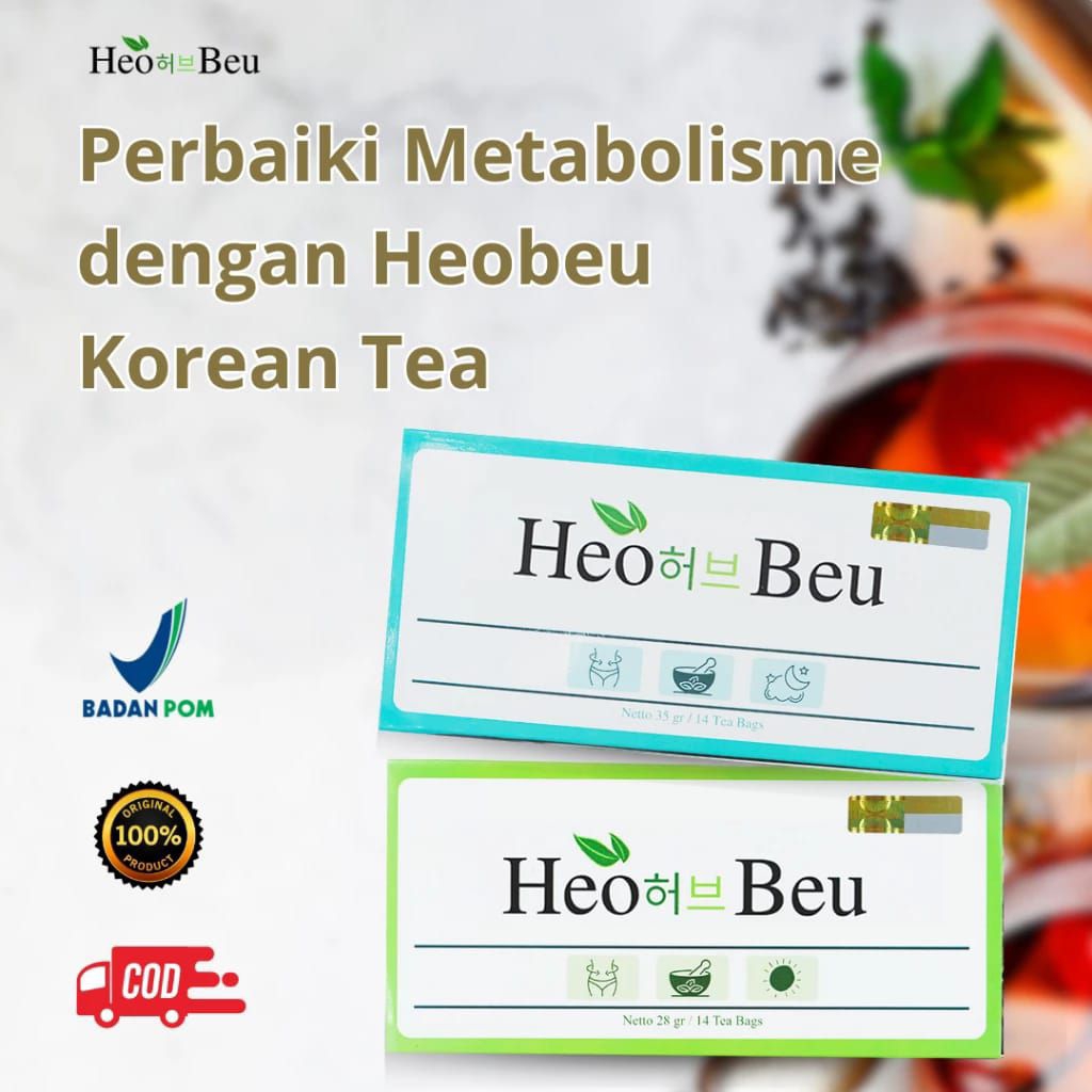 TEH HEO BEU SLIMMING TEA ORIGINAL HEO BEO SLIMING TEA BPOM ORI 100% TEH PELANGSING TEH DIET