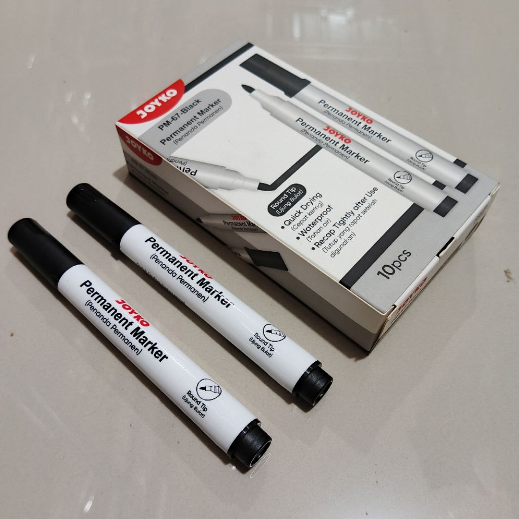 

1 Pcs Spidol Permanent Joyko PM-67 HITAM