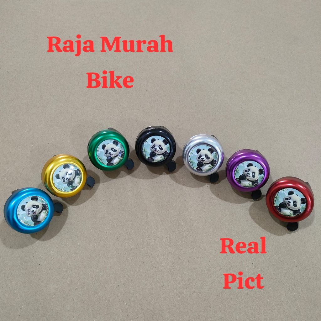 Bell Kring Kring Gambar Panda Aksesoris Sepeda Bell Kring Kring Gambar Panda