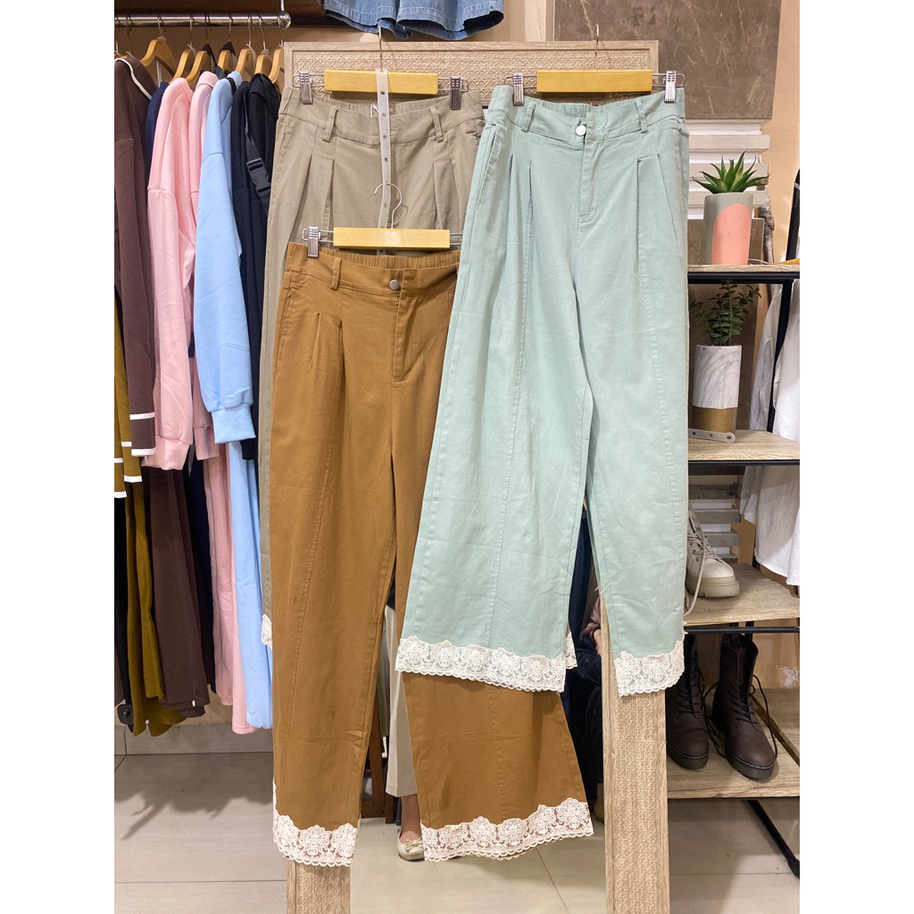 Kulot Palazzo Pants Kulot Wanita Korean Style