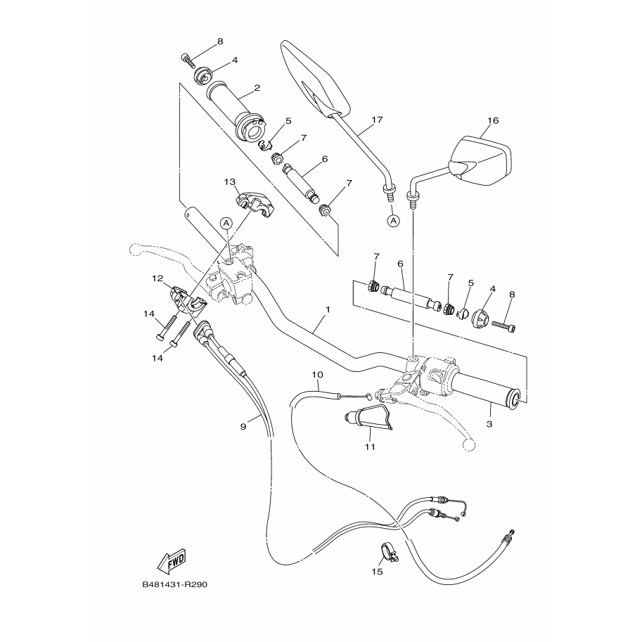 HANDLEBAR (BG71)/BG7-F6111-00