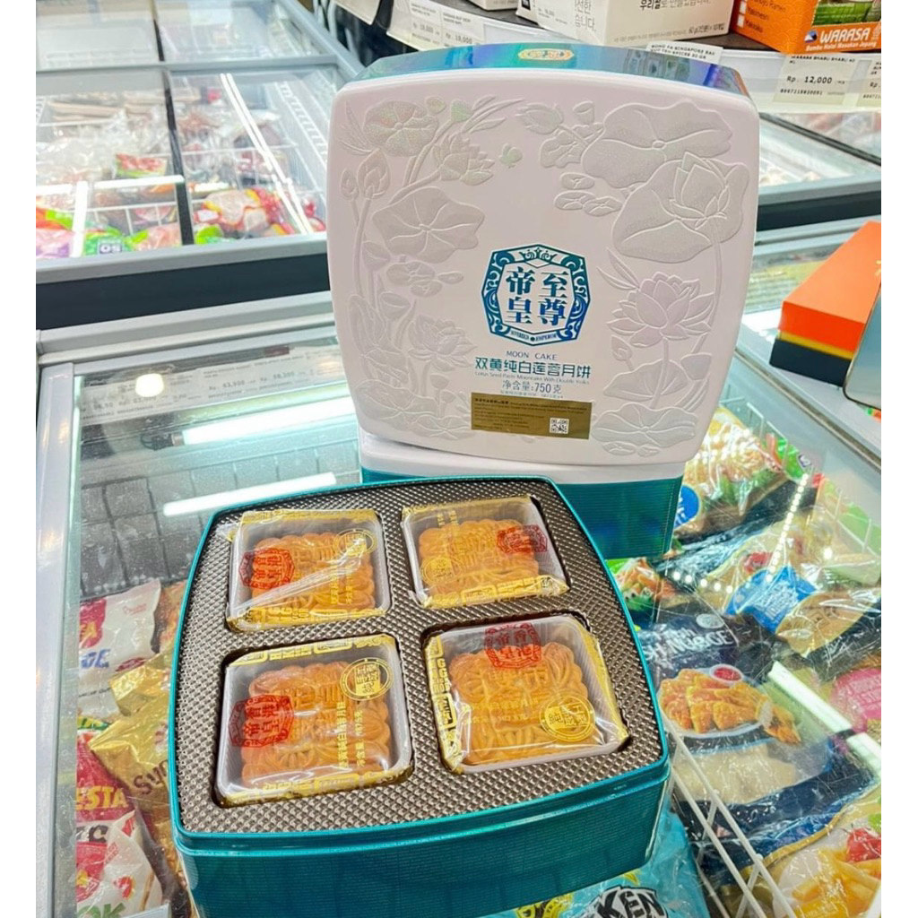

Kue Bulan Sovereign Empror | Kue Bulan Kings Moncake Lotus Seed Double Yolk 750gram Gift Box