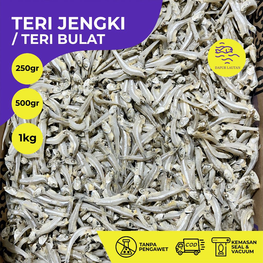 

Ikan Teri Jengki / Jengki Bulat 250 gram, 500 gram & 1 kg