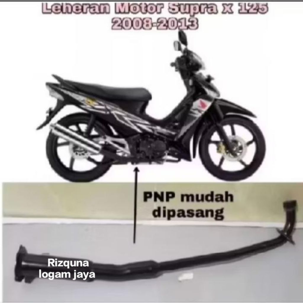 LEHER KNALPOT STANDAR ORIGINAL SUPRA X 125 Leher knalpot supra x 125 Leher knalpot supra x 125 batme