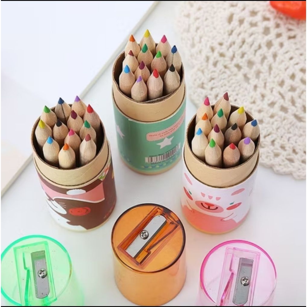 

Pencil warna high quality / pencil warna 12 in 1 free serutan pencil