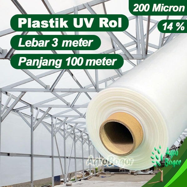 Plastik UV 14%, Uk.3 x 100 meter, Plastik UV Rol