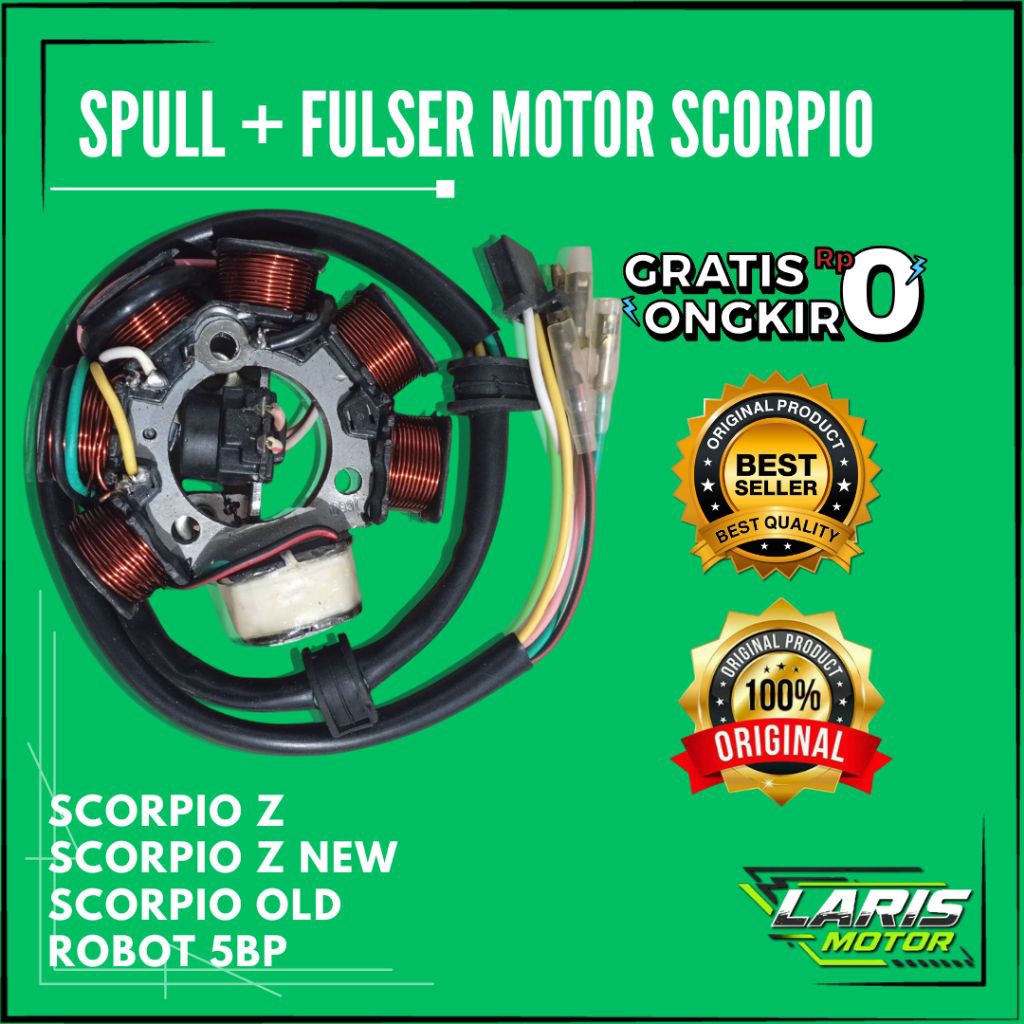 Spull + Fulser Motor Yamaha Scorpio Original – Spul Scorpio Z Scorpio Z New Scorpio Old Robot 5BP Ko