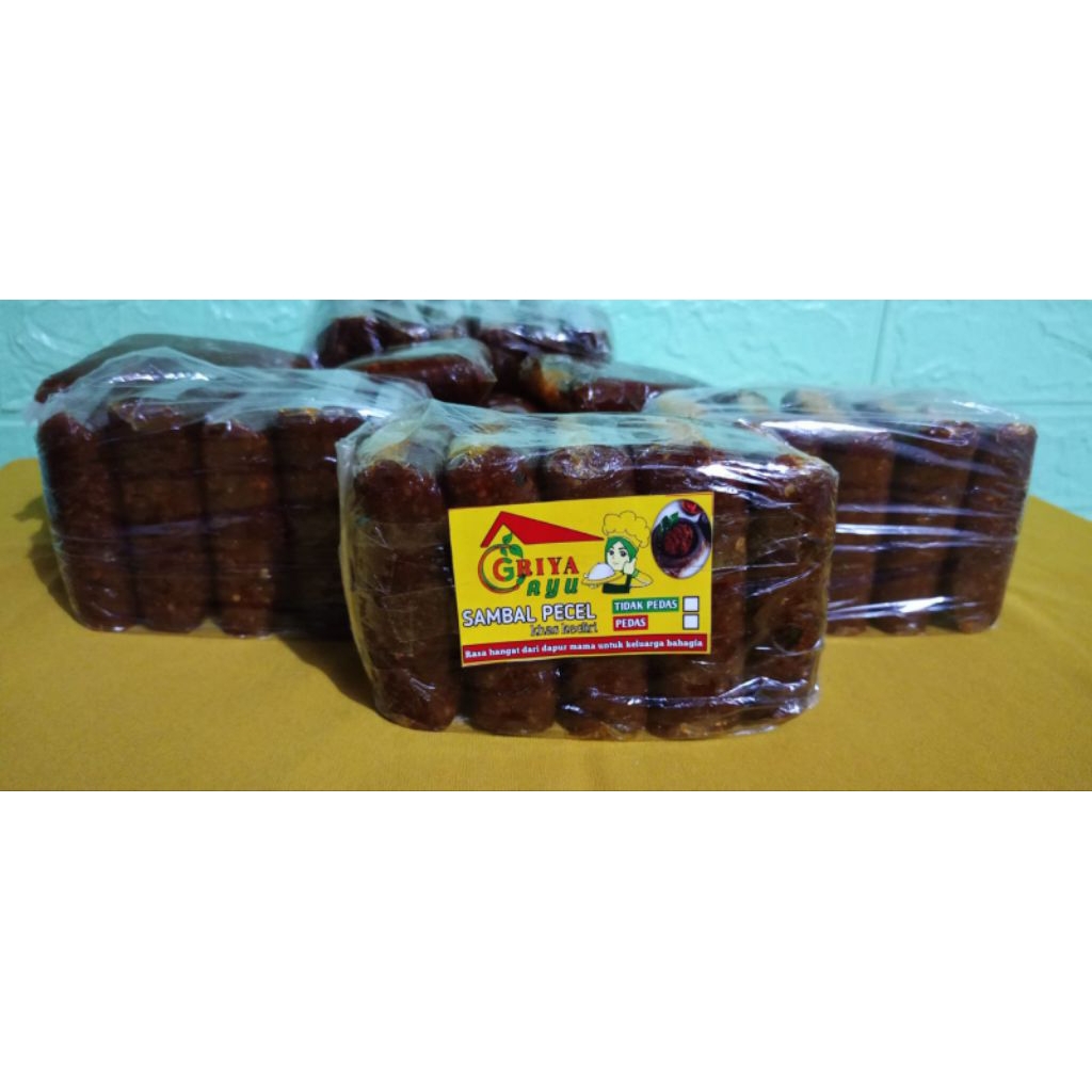 GRIYA AYU, Sambel Pecel Griya Ayu, Paket 500 gram, tanpa pengawet serta tanpa MSG