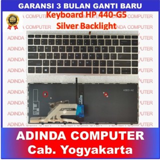 Keyboard HP Probook 440-G5 440 G5 430-G5 430 445-G5 445 G5 Silver Backlight
