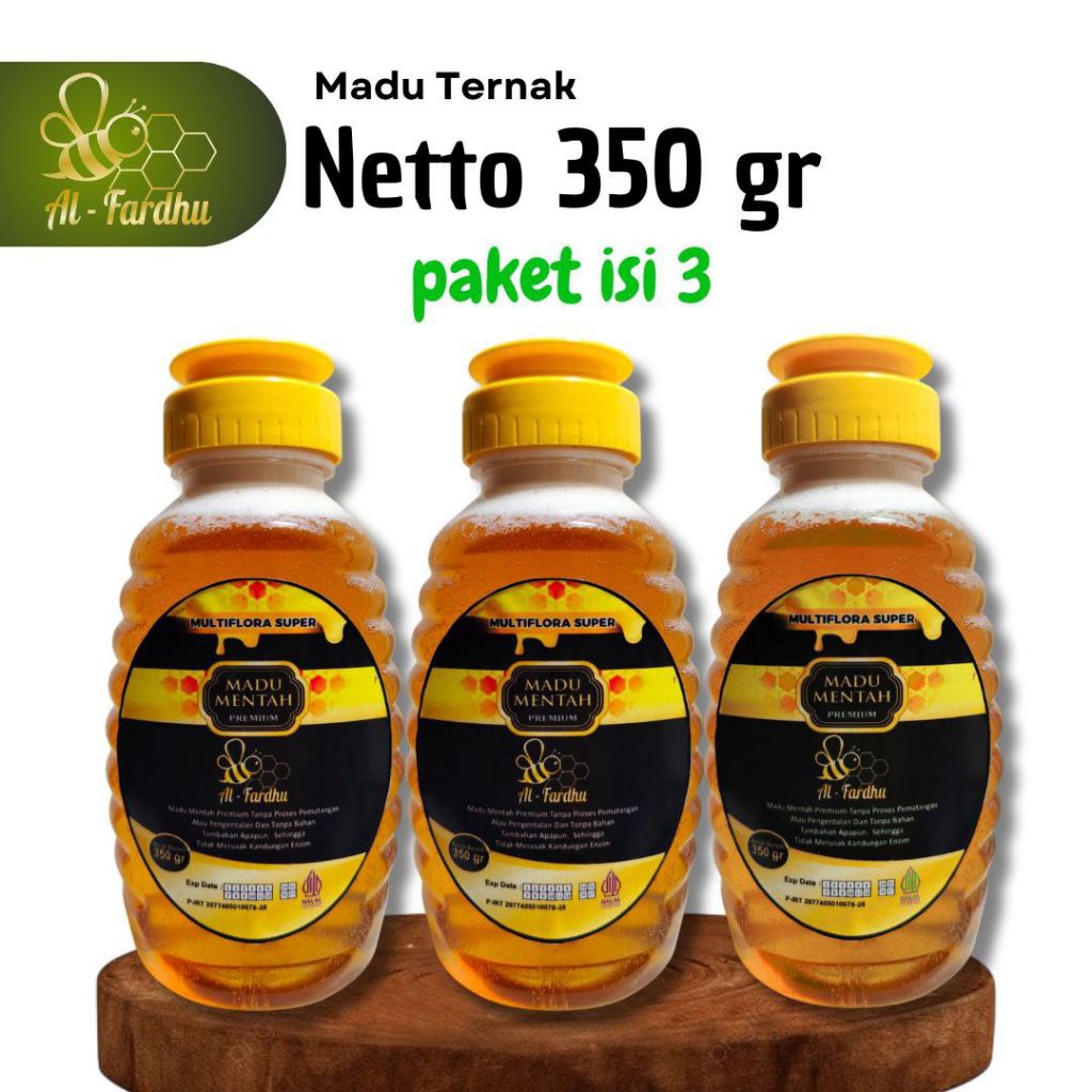 

madu al-fardhu multiflora super 350 gr [paket isi 3] asli murni 100%