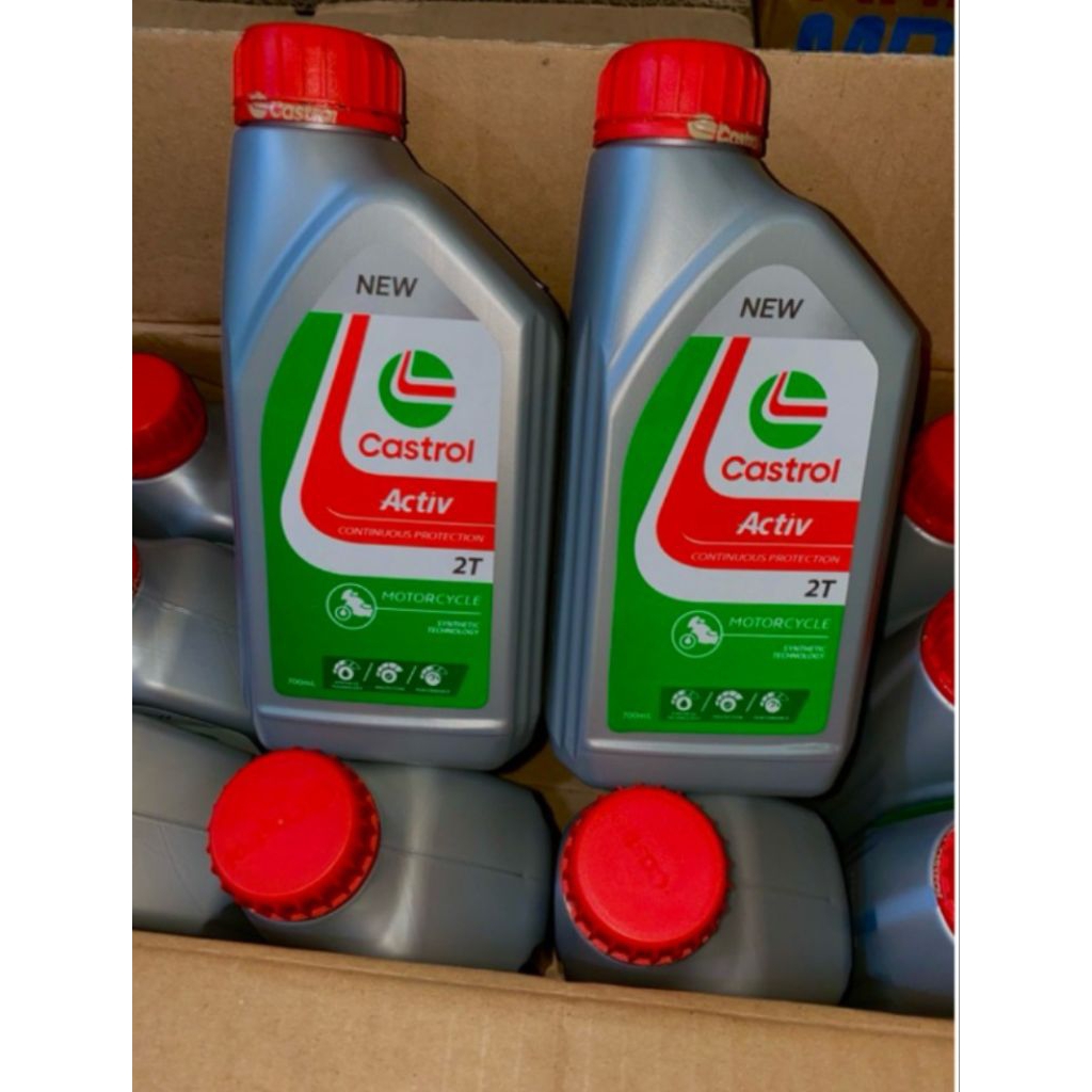 Oil Castrol Activ 2T 700ML Grosir 1 Dus Isi 12 Botol Kwalitas Terjamin