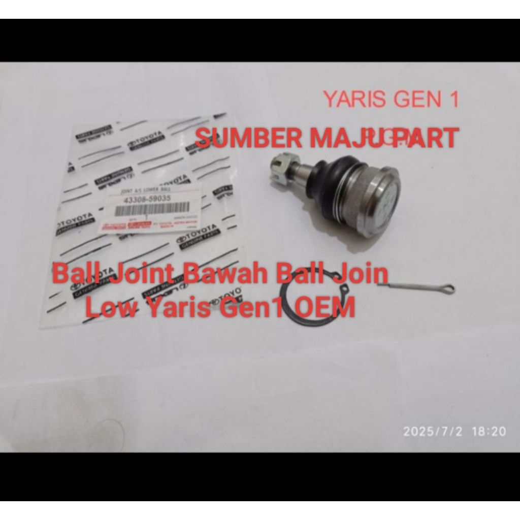 Ball Joint Low Ball Joint Bawah Yaris Gen 1 / Vios Gen 2 (2007-2013)