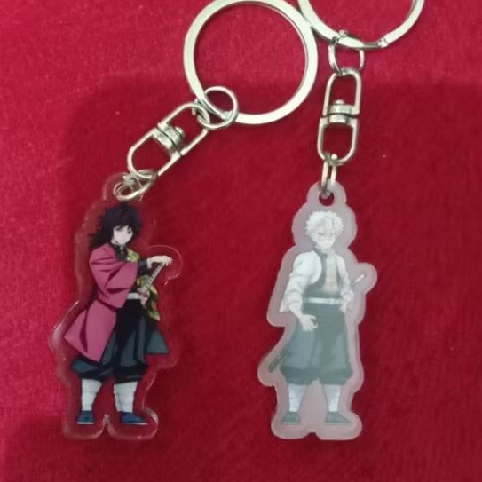 keychain sanemi & giyuu Merch demon slayer