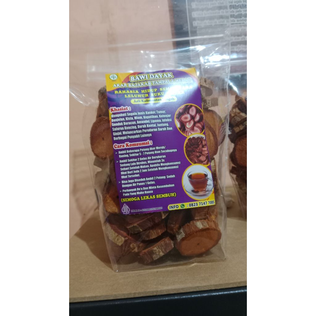 akar bajakah merah  asli kalimantan