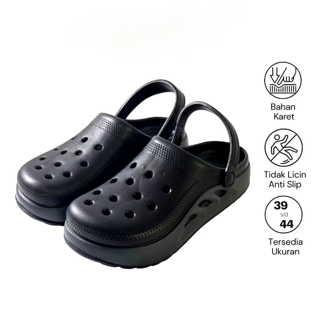 INKAYNI Sandal Selop pria bapau karet kokop