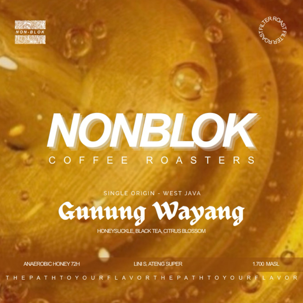 

Nonblok Coffee Roasters - West Java | Anaerobic Honey 72 H - Biji Kopi 200 gr