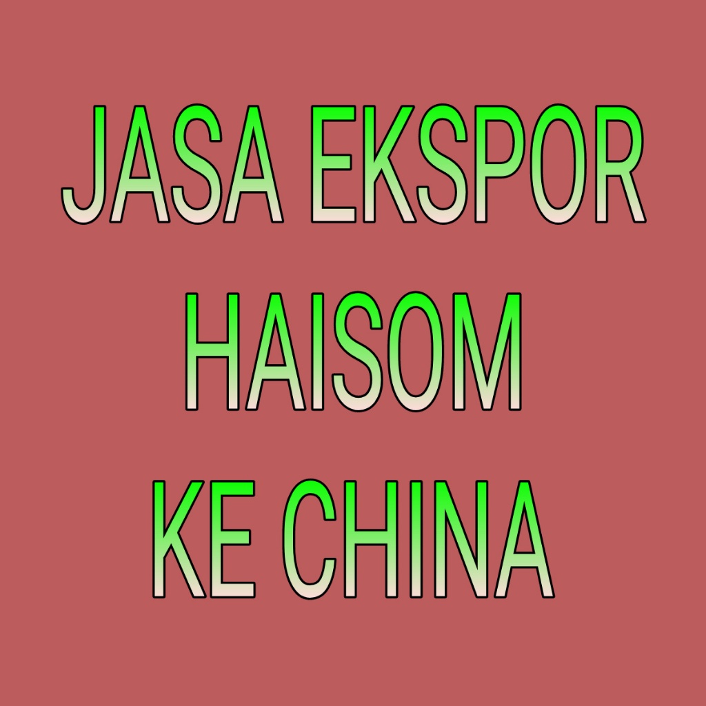 

Jasa ekspor haisom teripang timun laut sea cucumber haisim hoisom export ke china