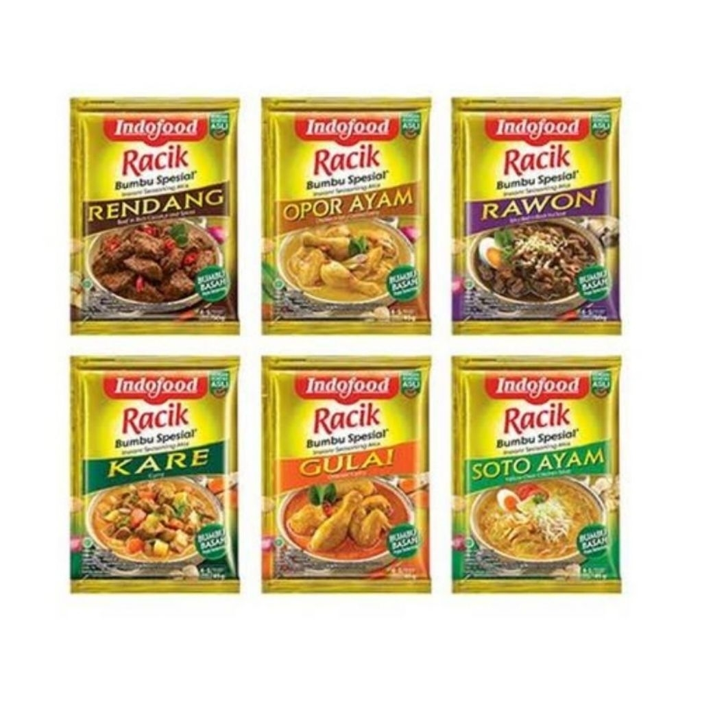 

❤️ ZAHRAZA 642❤️ PROMO INDOFOOD BUMBU RACIK DAPUR LENGKAP / PENYEDAP RASA HALAL