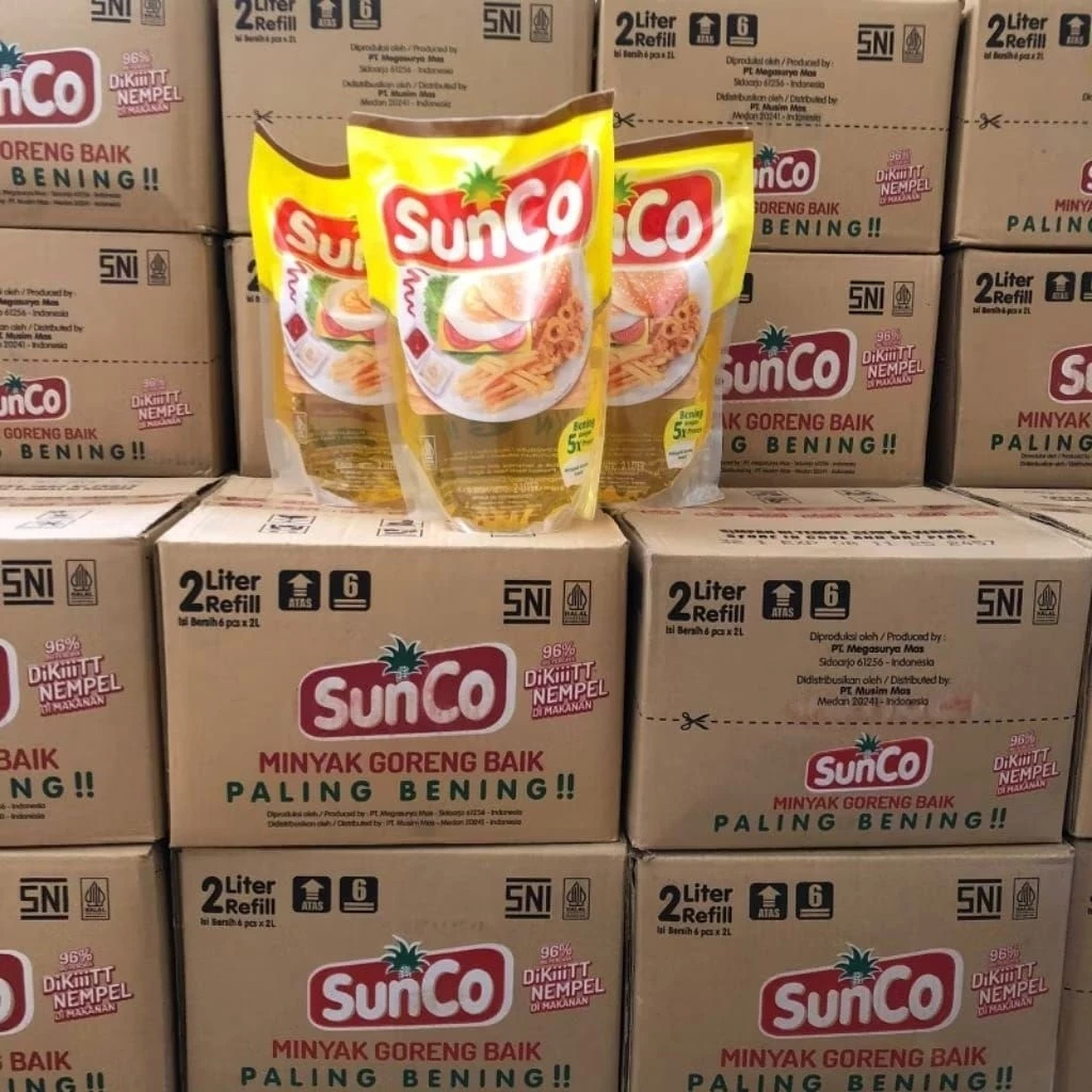 

Minyak Goreng SunCO Kemasan 2 Liter 1DUS ISI 6PCS