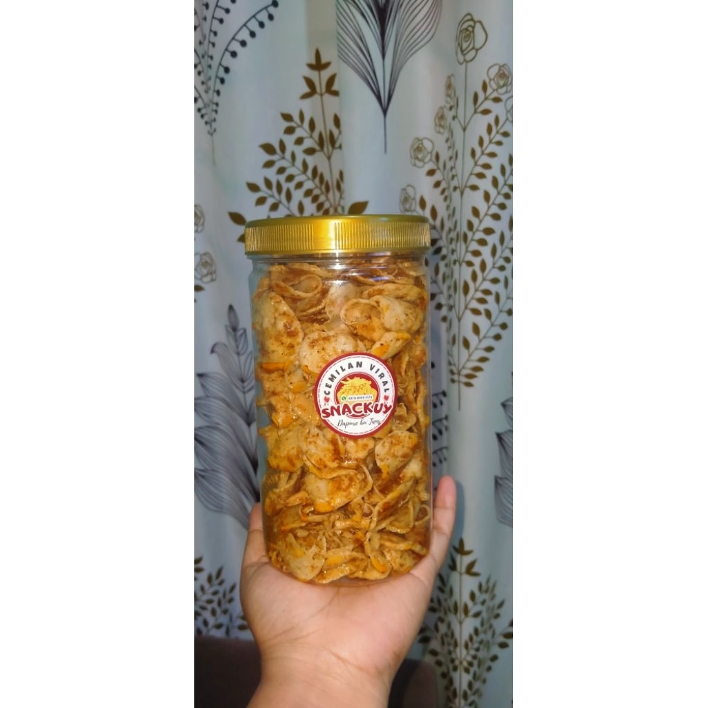 

Basreng SnacKuy kemasan Toples 300gram || BASRENG VIRAL, BASRENG PEDAS, BASRENG DAUN JERUK