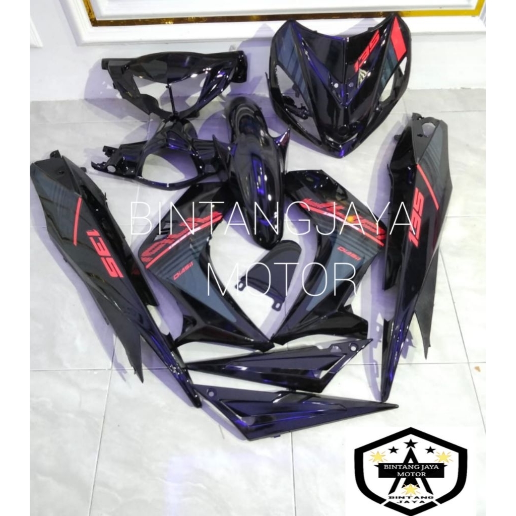 cover body fullset Jupiter MX old hitam body halus Jupiter MX lama hitam terbaru