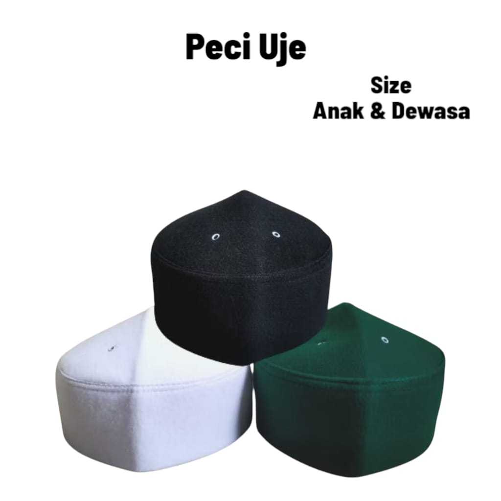 Peci Uje Peci Bludru/Peci Uje Polos/Kopiah Uje Anak Dan Dewasa