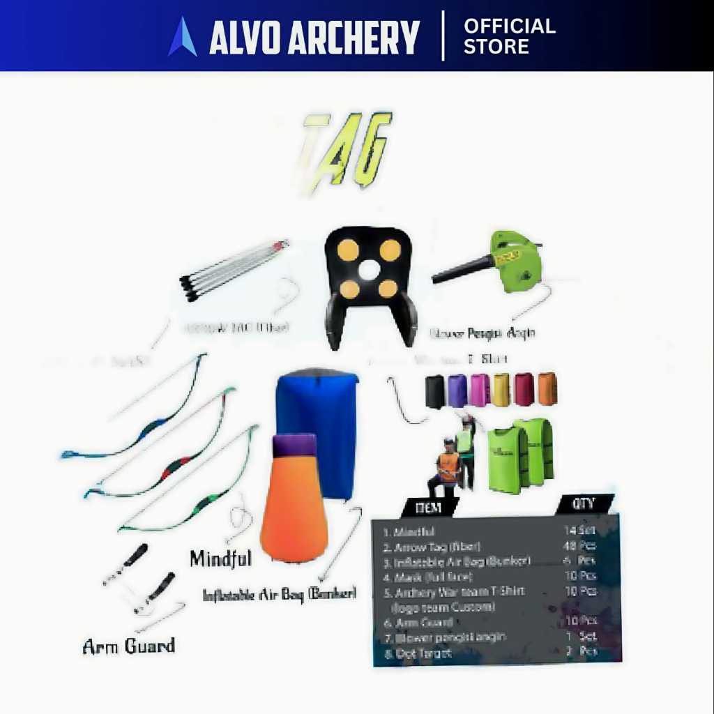 ARCHERY W4R-ARCHERY TAG-PAKET P3RANG PANAHAN MURAH-ALVO ARCHERY
