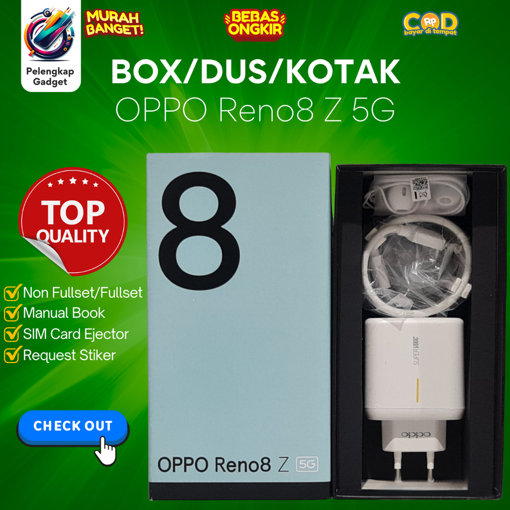 

BOX/DUS/KOTAK OPPO Reno8 Z 5G (CHARGER SUPER VOOC 65w ORIGINAL)