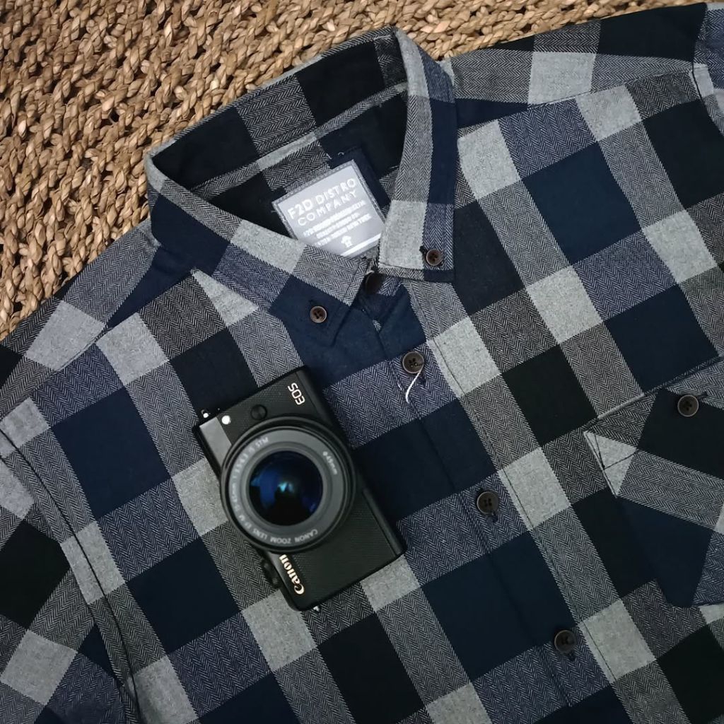 F2D Kemeja Flanel Dark Brown Elegant Best Seller / flanel/hem pria/ flanel pria/ kemeja flanel/ eigh