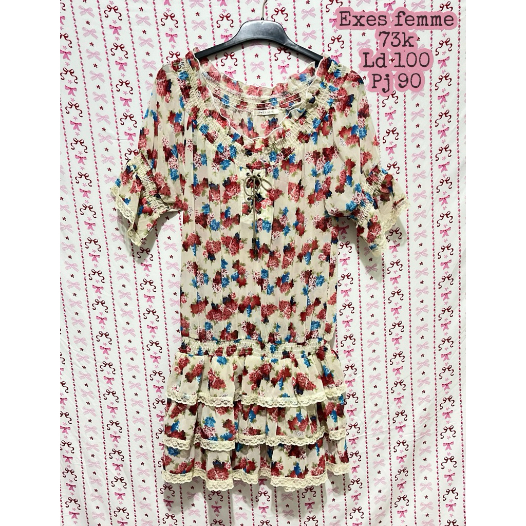 exes femme dress floral umpak