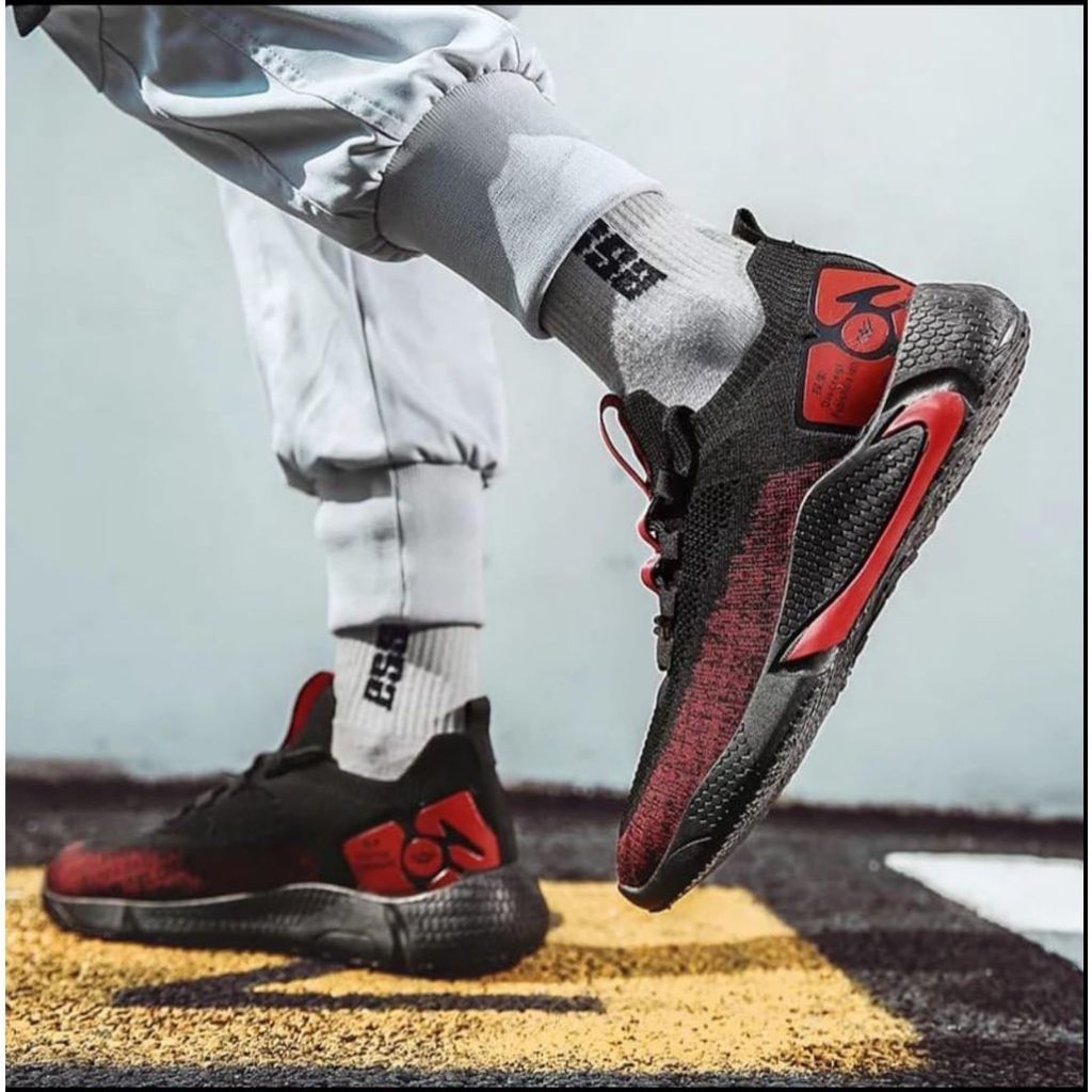Musashoes Sepatu sneakers pria korea sneakers hitam 2022
