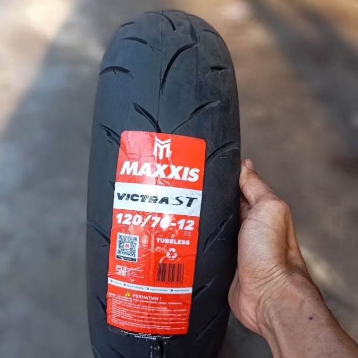 BAN MOTOR VESPA MATIC RING12 MAXXIS VICTRA ST 51L UNTUK SPRINT VAZZIO