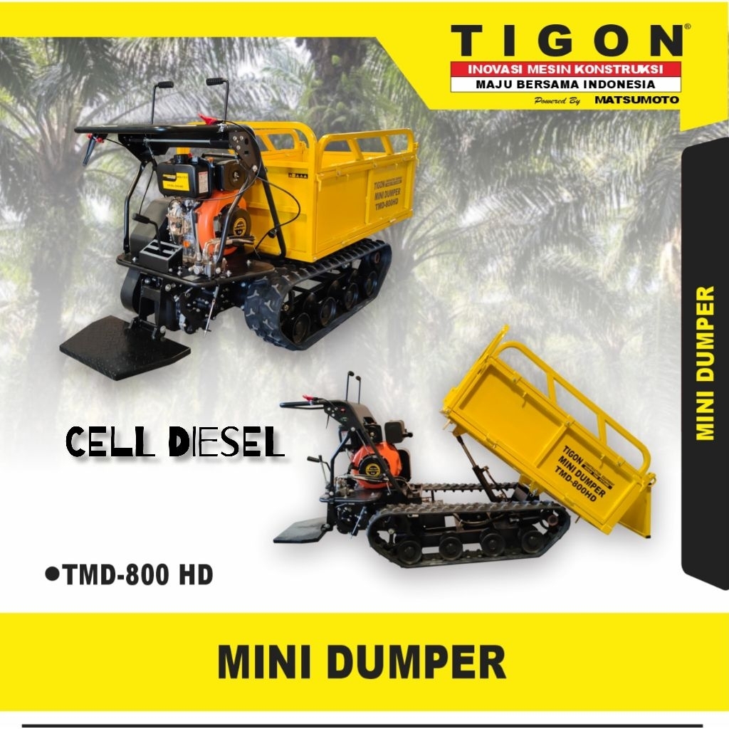 Alat Angkut Sawit Mini Dumper TIGON TMD 800 HD