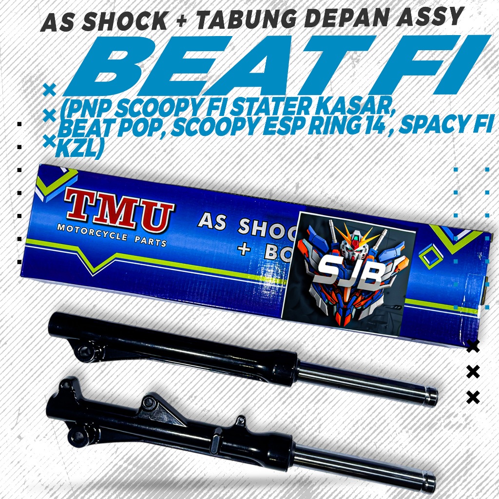 AS SOK SHOCK TABUNG DEPAN ASSY KOMPLIT SET KANAN KIRI BEAT FI SCOOPY FI STATER KASAR BEAT POP SCOOPY