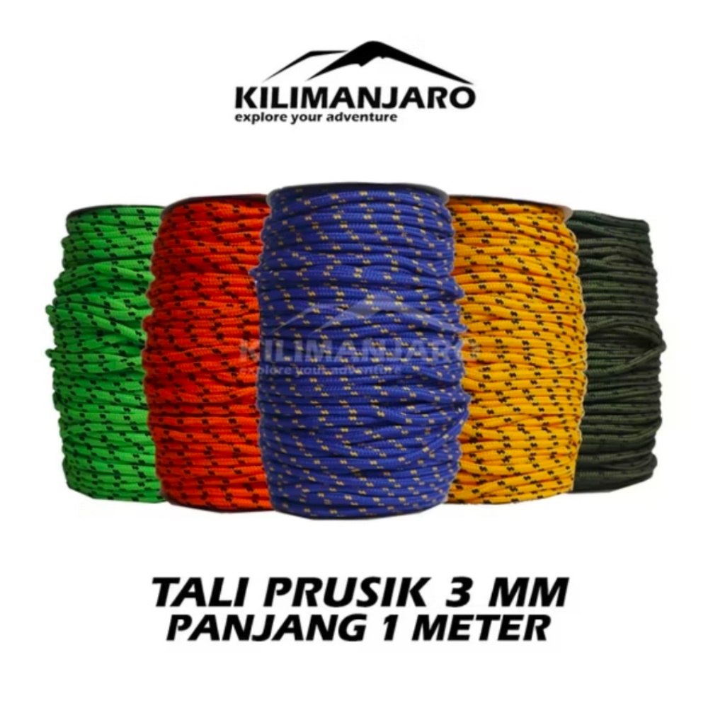 Tali Prusik 2 MM Panjang 1 Meter - Paracord 1 meter - Tali Gunung